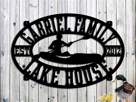 large metal lake house signs|personalized signs for lake house.